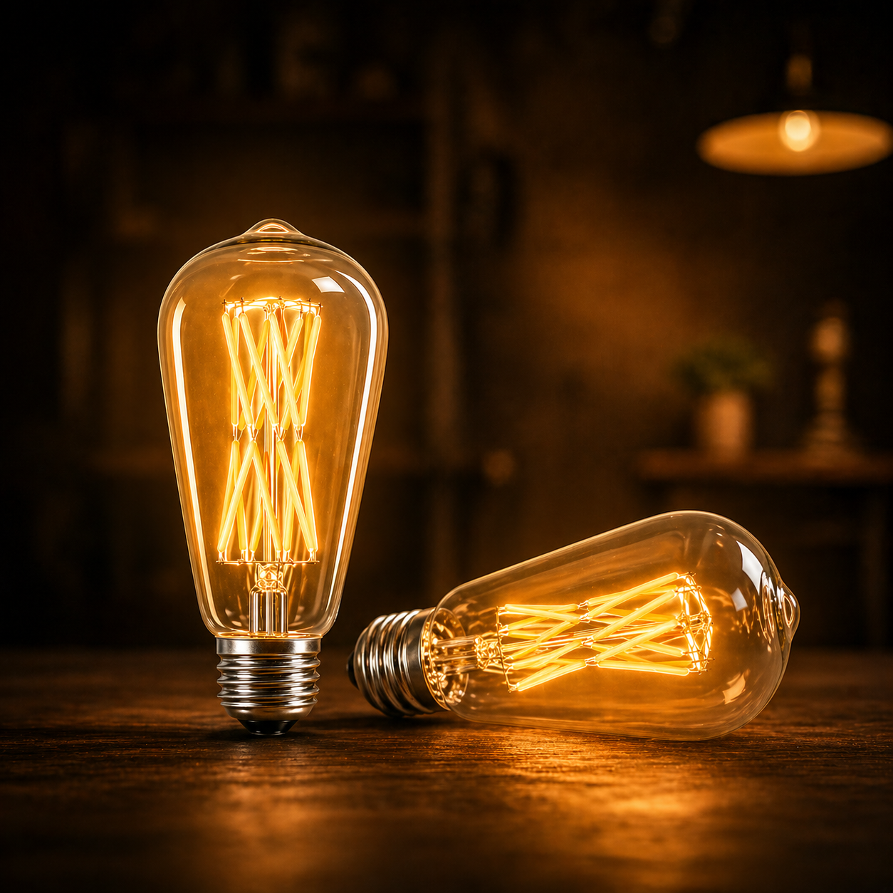 Bec LED E27 Vintage ST64 12W Fumuriu