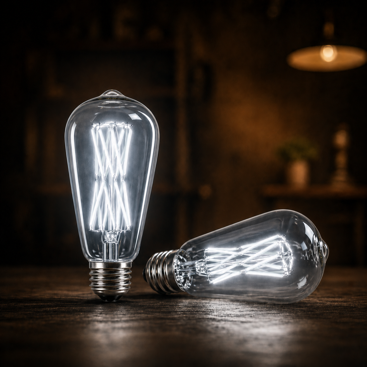 Bec LED E27 Vintage ST64 12W Fumuriu