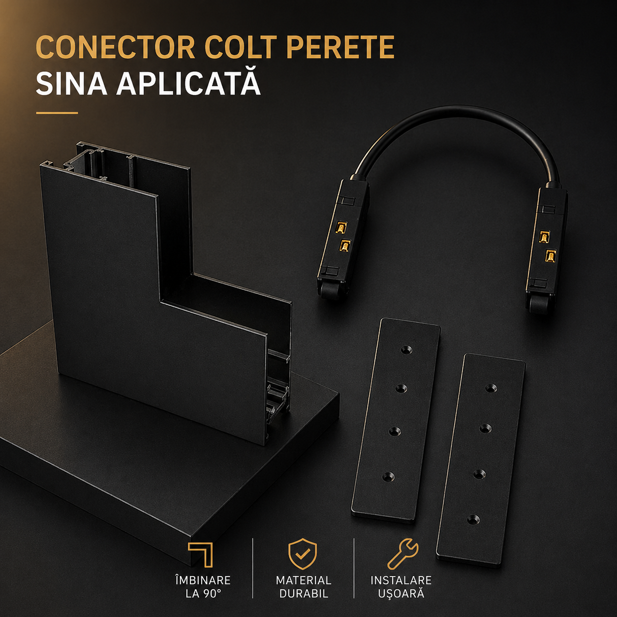 Conector Colt Perete Sina Aplicata Magnetica