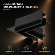 Conector Colt Sina Incastrata Sub Rigips Magnetica