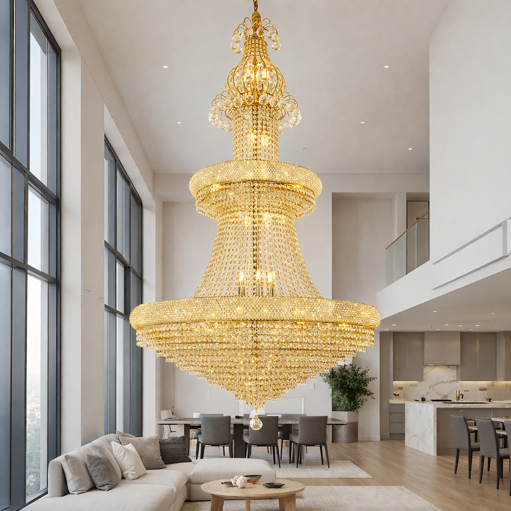 Candelabru Cristal LUXURY Gold 158cm -P82403