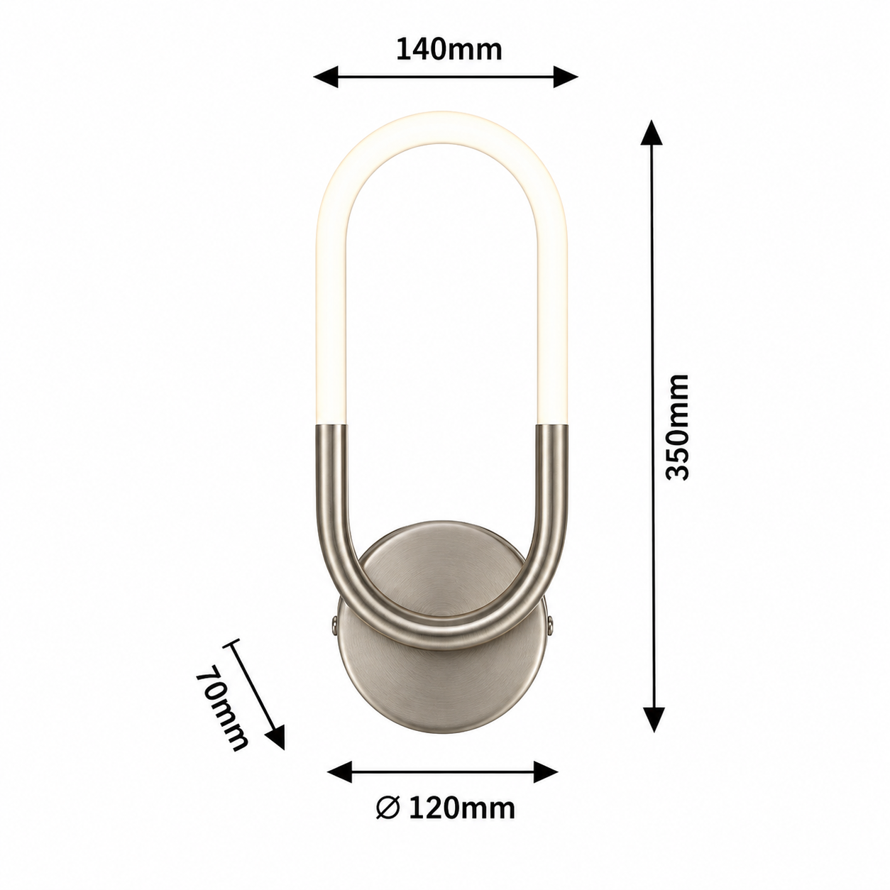 Aplica LED Premium Silver FYNIX Echivalent 100W