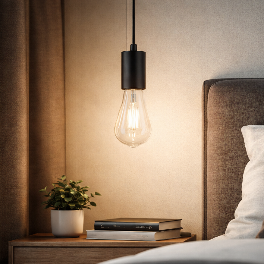 Pendul SERY Line Black 1xE27