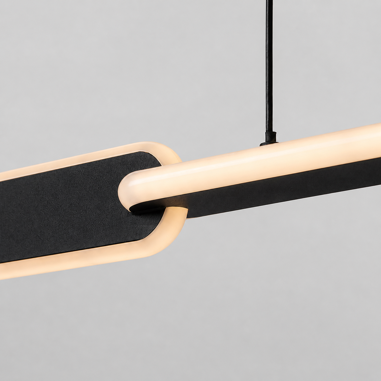 Lustra LED Suspendata Liniara Premium Black OMIRA Echivalent 200W