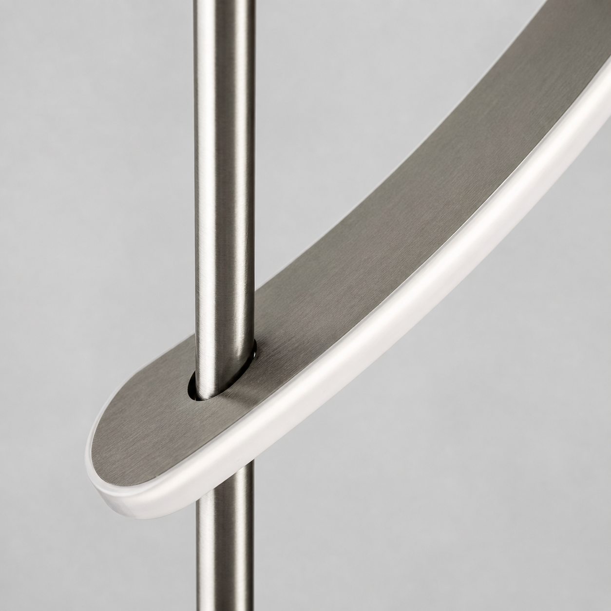Lampadar Modern LED Premium Silver ORIVA 150CM
