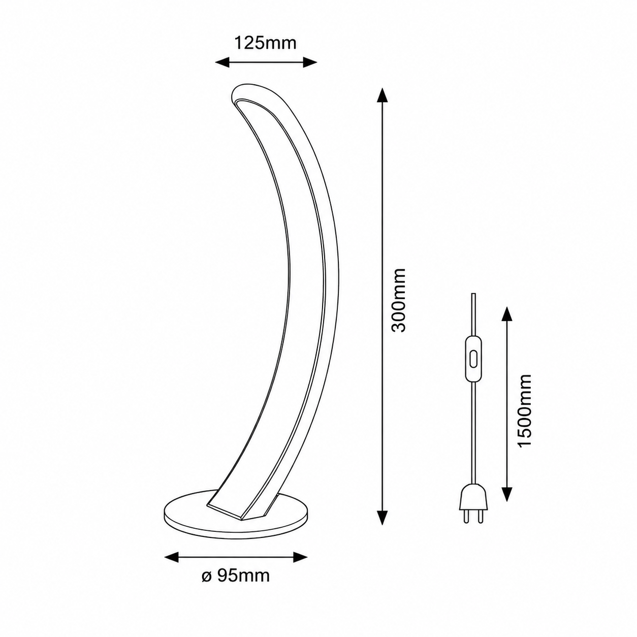 Veioza LED Decorativa Premium Silver ORIVA