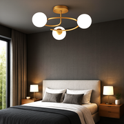 Lustra Abajur 3xE27 Gold Elegance