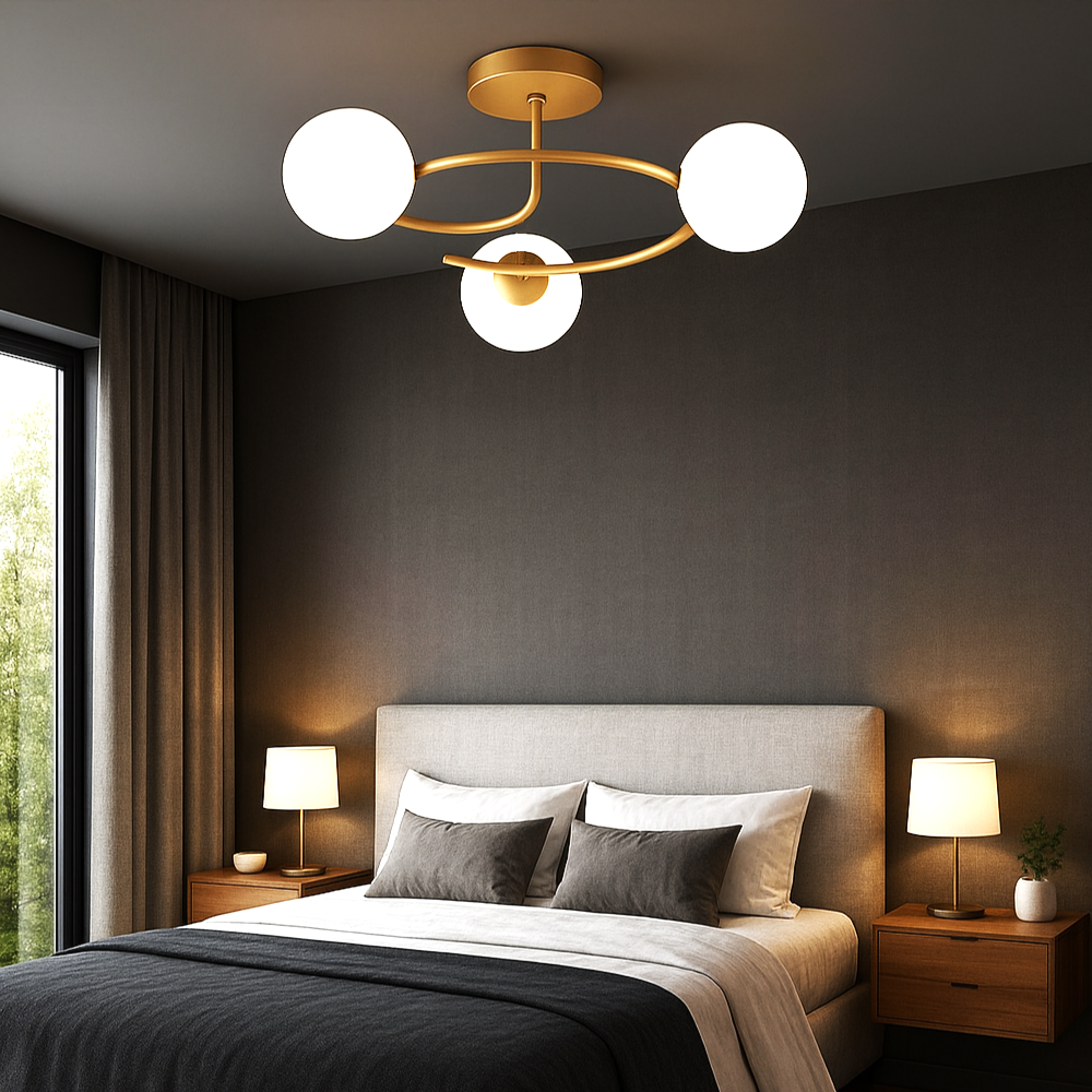  Lustra Abajur 3xE27 Gold Elegance