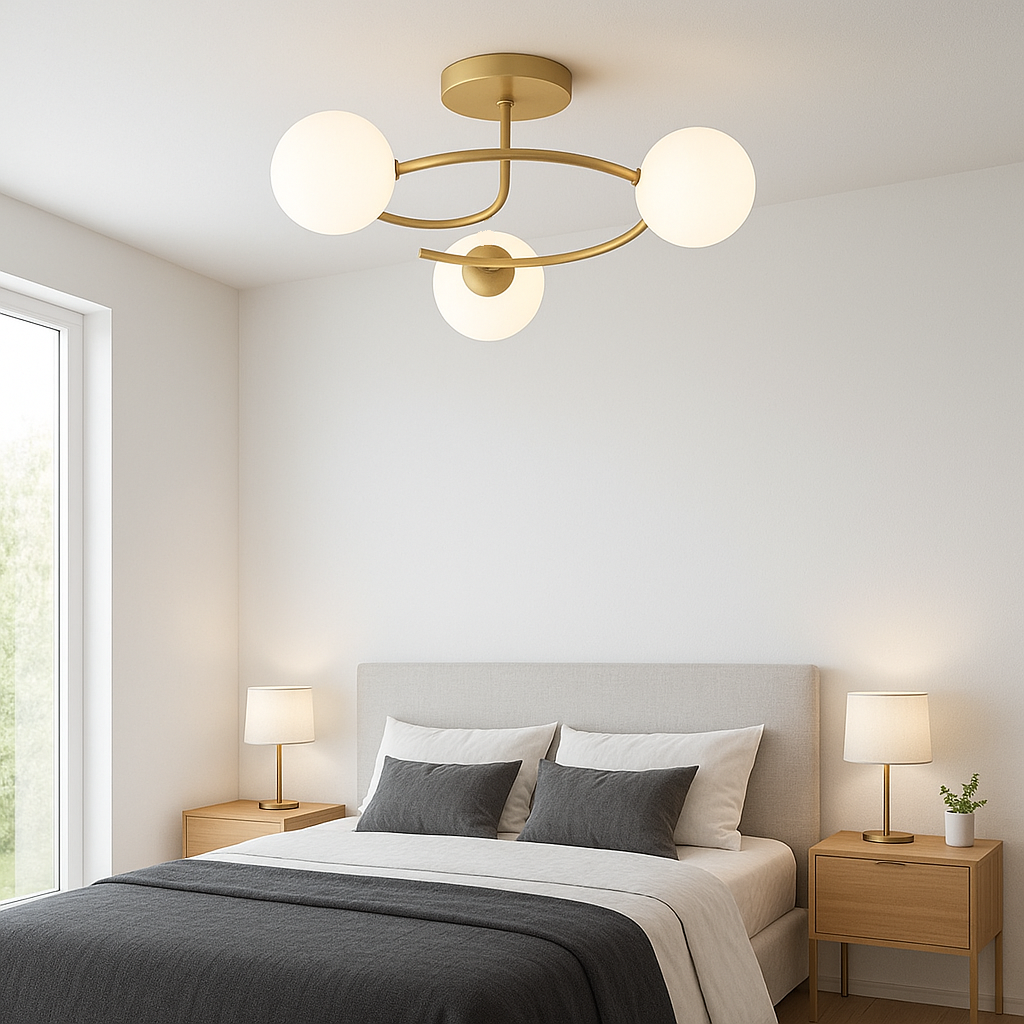  Lustra Abajur 3xE27 Gold Elegance