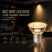 Bec Spot LED GU10 5.5W Dimabil Premium Echivalent 40W