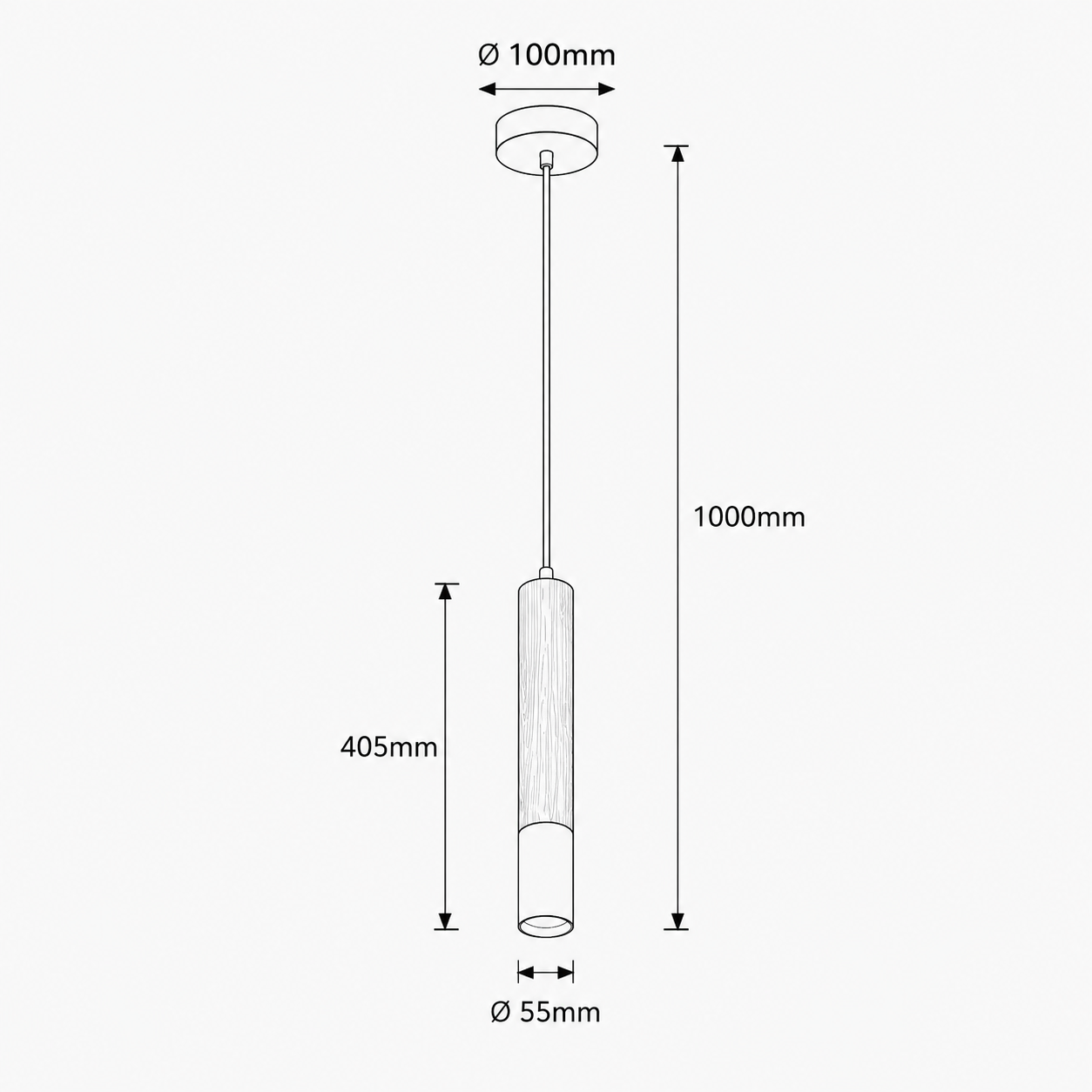 Pendul Vintage VELDEN 1xGU10 Premium