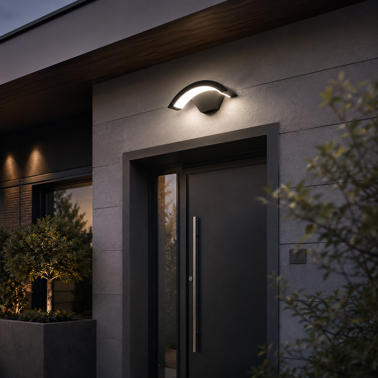 Aplica LED 24W HELIOS 1200lm 4000K Exterior Neagra