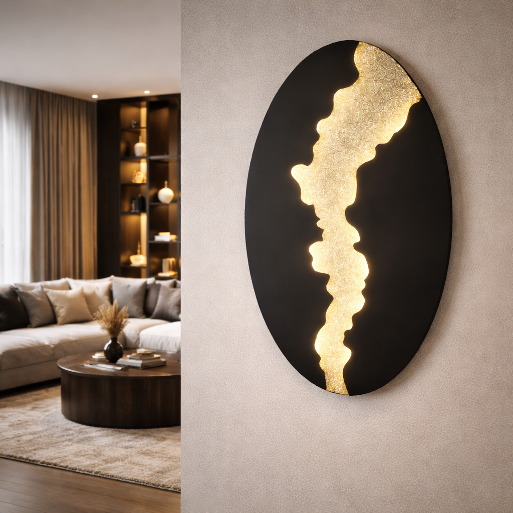 Aplica LED Mini AKO Gold+Black 40cm Echivalent 150W