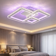 Lustra LED Kalista Alba Cristal RGB Echivalent 500W Telecomanda