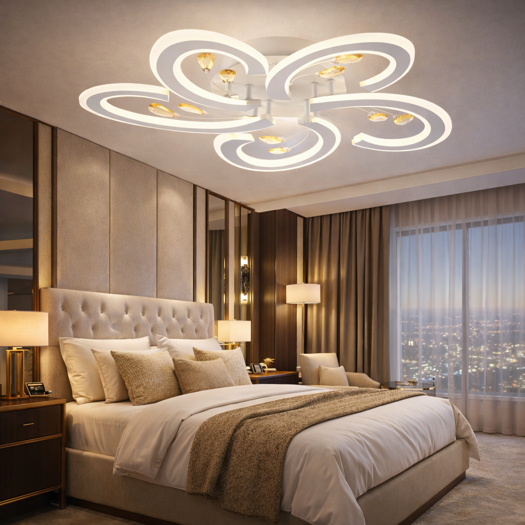 Lustra LED ANNA Echivalent 500W Telecomanda