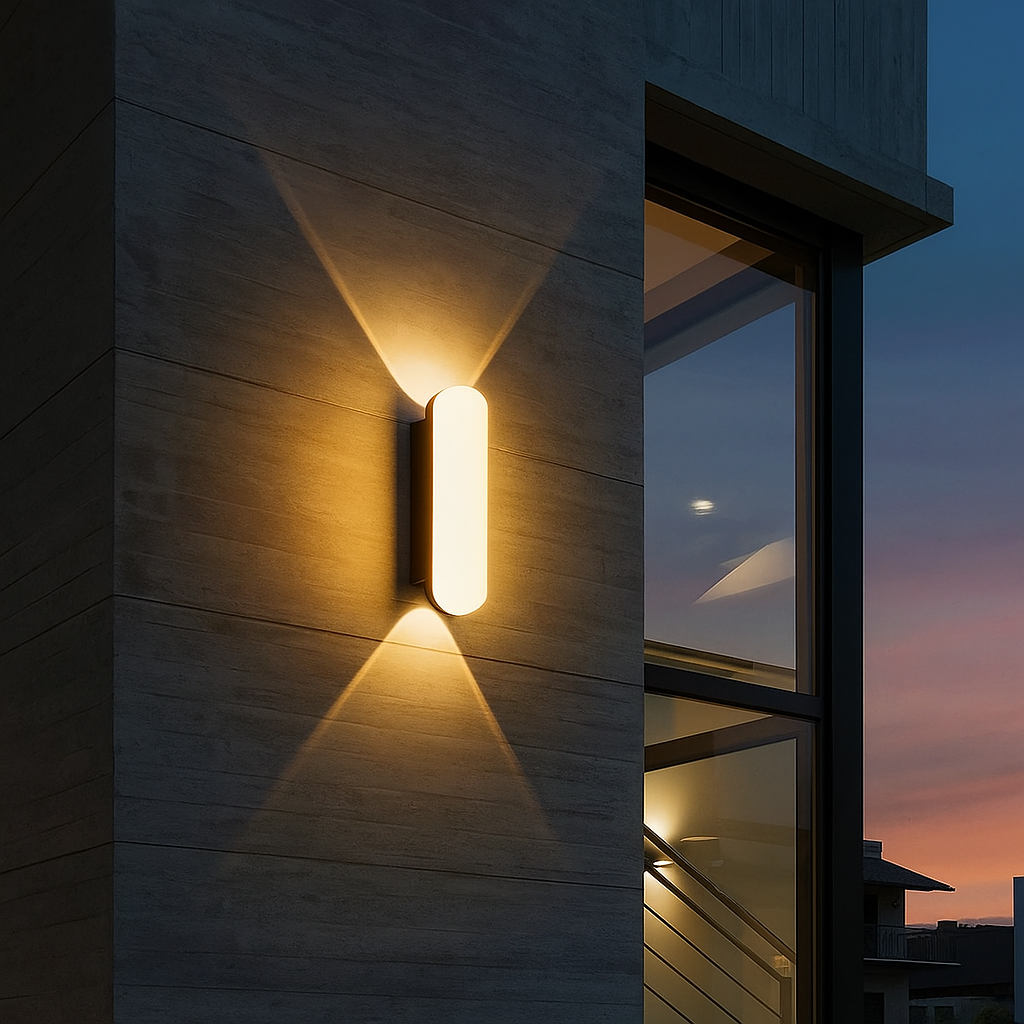 Aplica LED Exterior 12W Neagra Full Dispersion Echivalent 150W