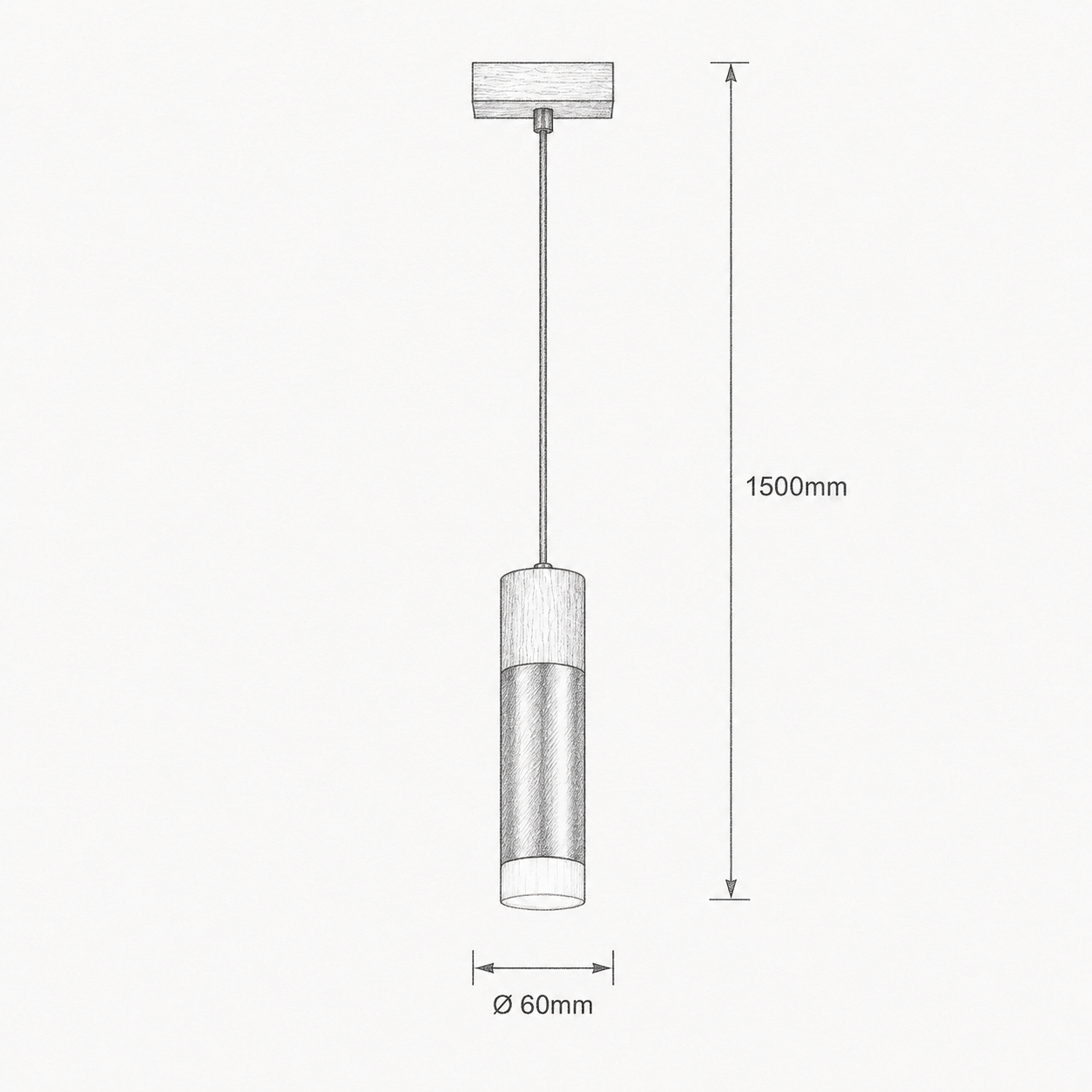 Pendul Vintage NORDAL 1xGU10 Premium