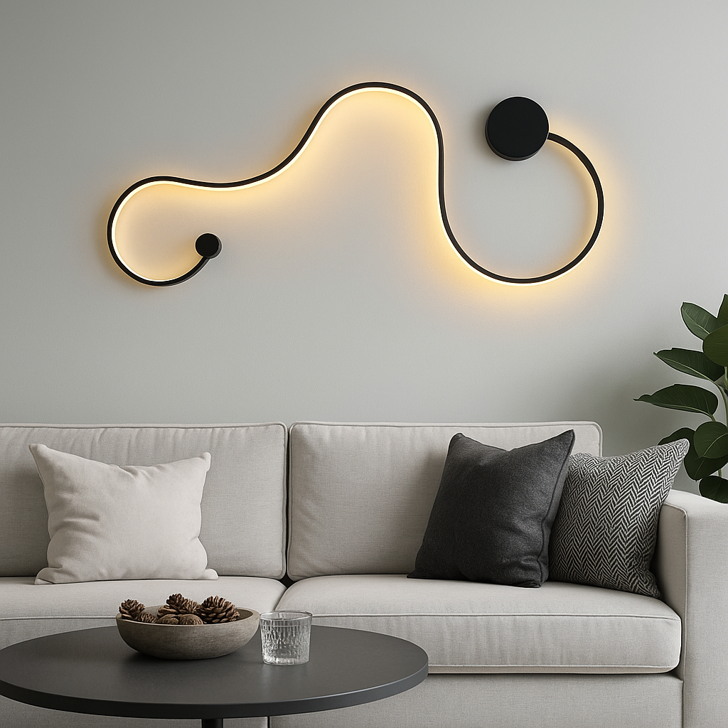 Aplica LED 60W 89cm GAMORA Black