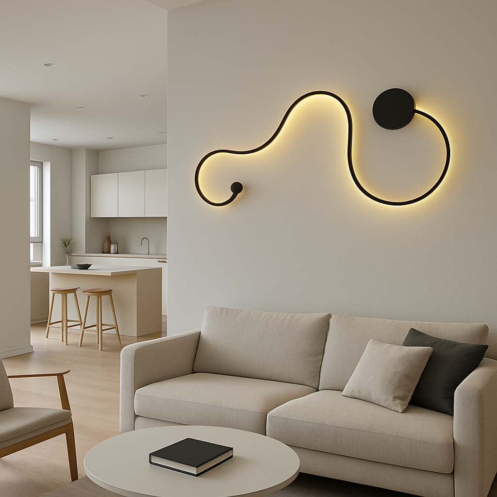 Aplica LED 60W 89cm GAMORA Black