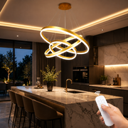 Lustra LED WONDERLAND Gold 3 Segmente Echivalent 600W Telecomanda