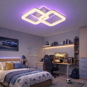 Lustra LED Sparkle 2 Squares RGB Echivalent 250W Telecomanda