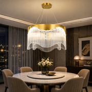 Lustra LED Suspendata Pulse Gold Echivalent 800W Telecomanda