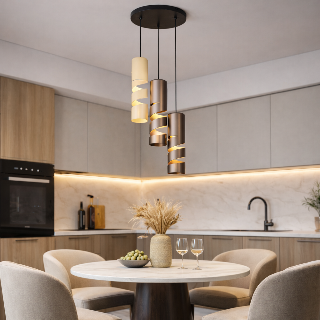 Lustra Suspendata STREAM Coffee Premium 3xGU10