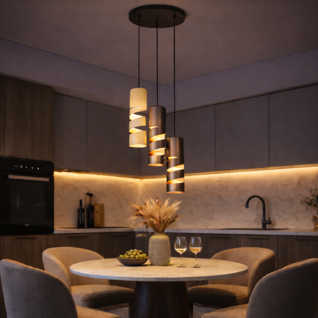 Lustra Suspendata STREAM Coffee Premium 3xGU10