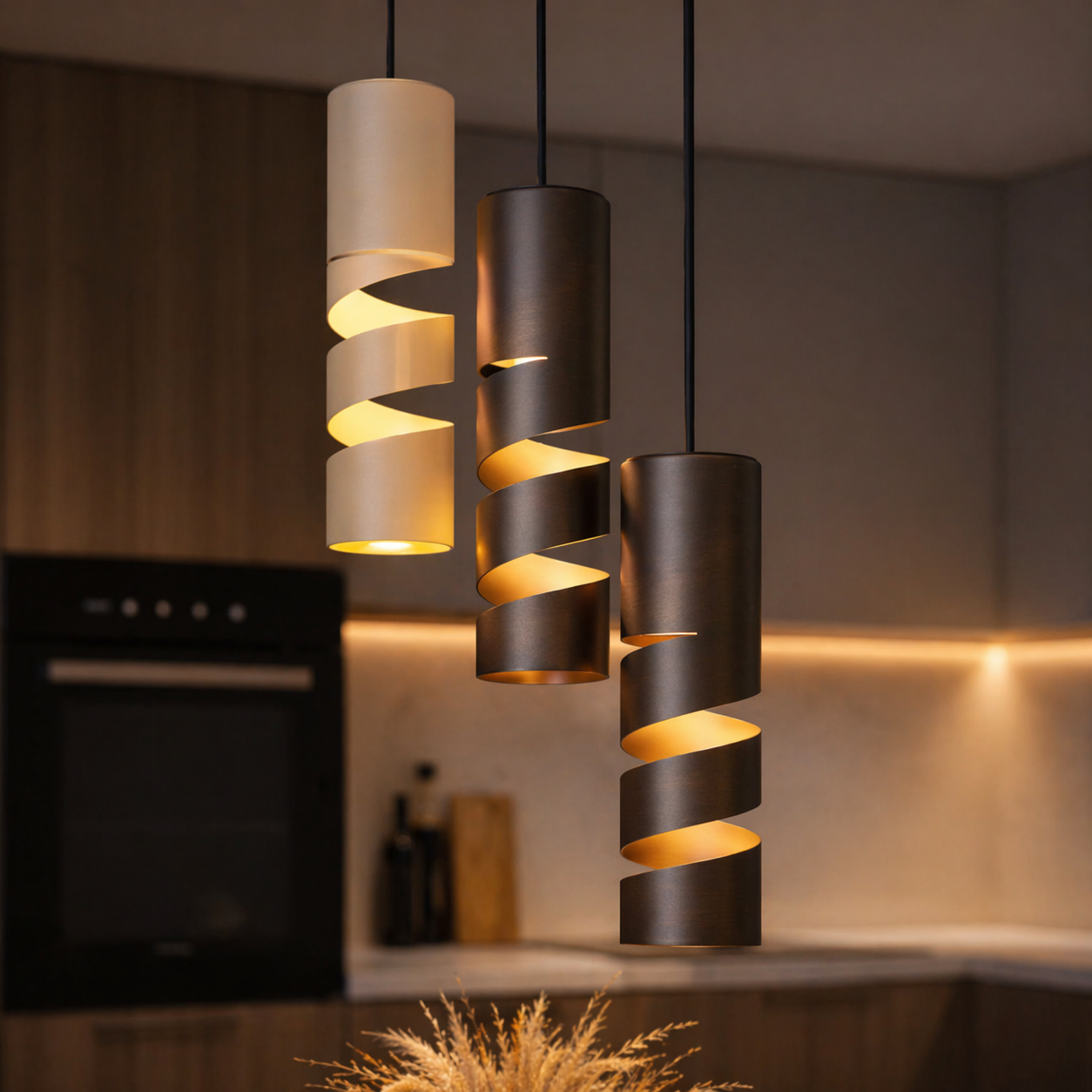 Lustra Suspendata STREAM Coffee Premium 3xGU10