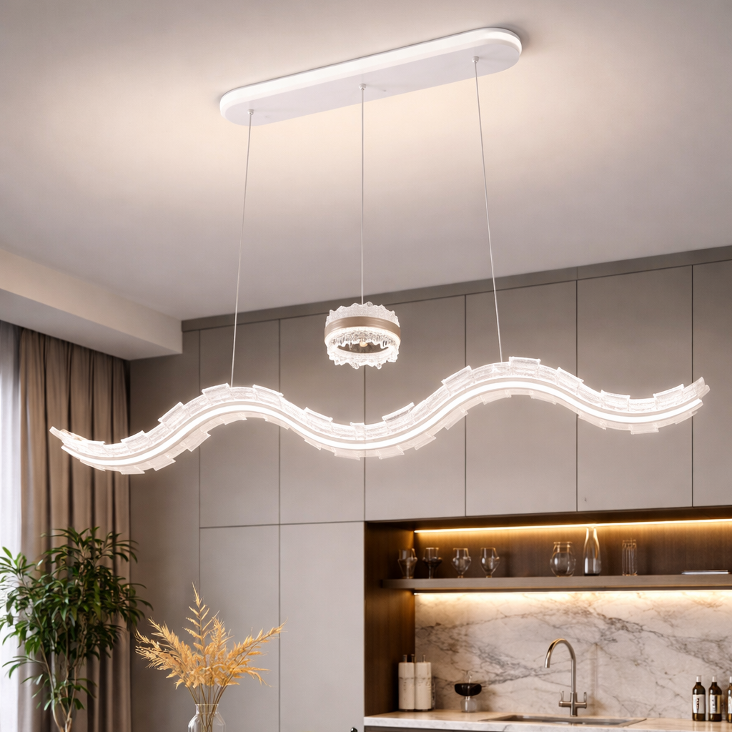 Lustra LED Suspendata Arven Echivalent 800W Telecomanda