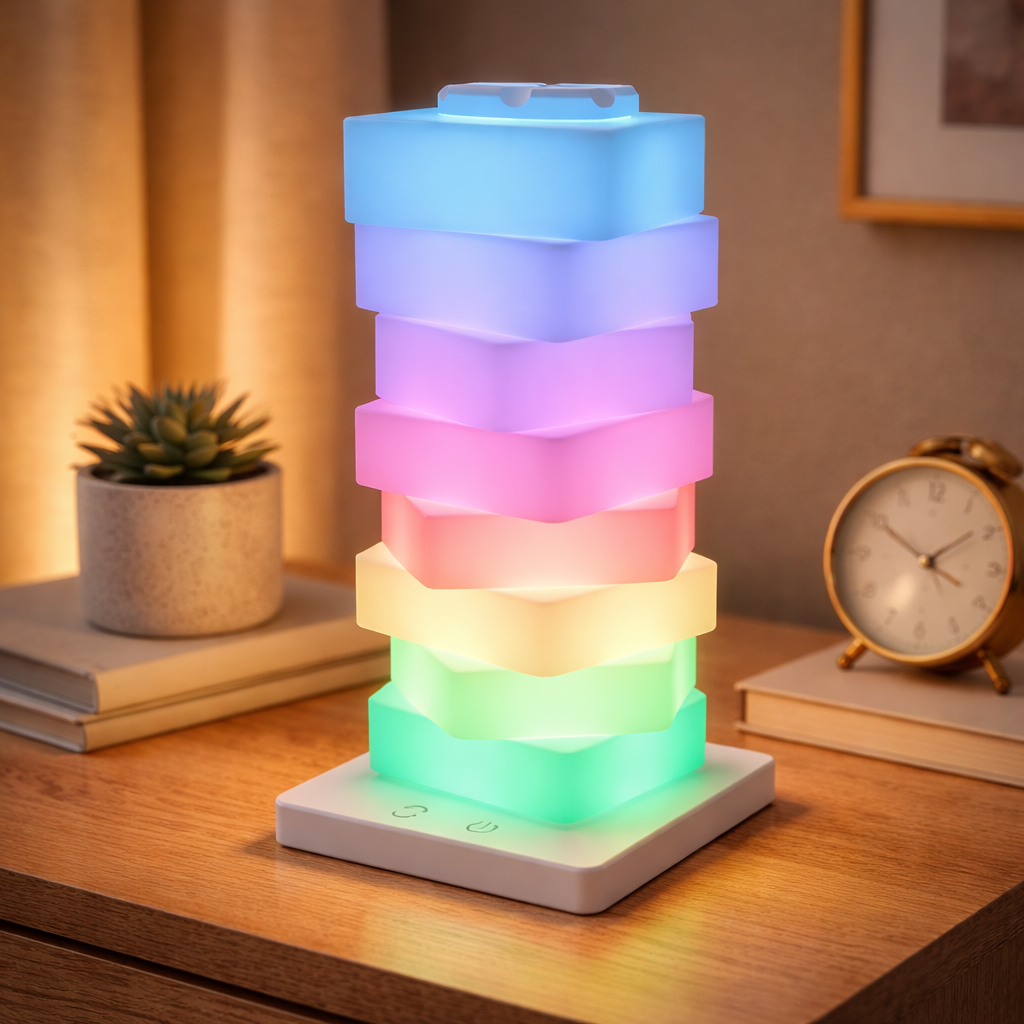 Veioza LED RGB Touch Elora, 3W, Incarcare USB