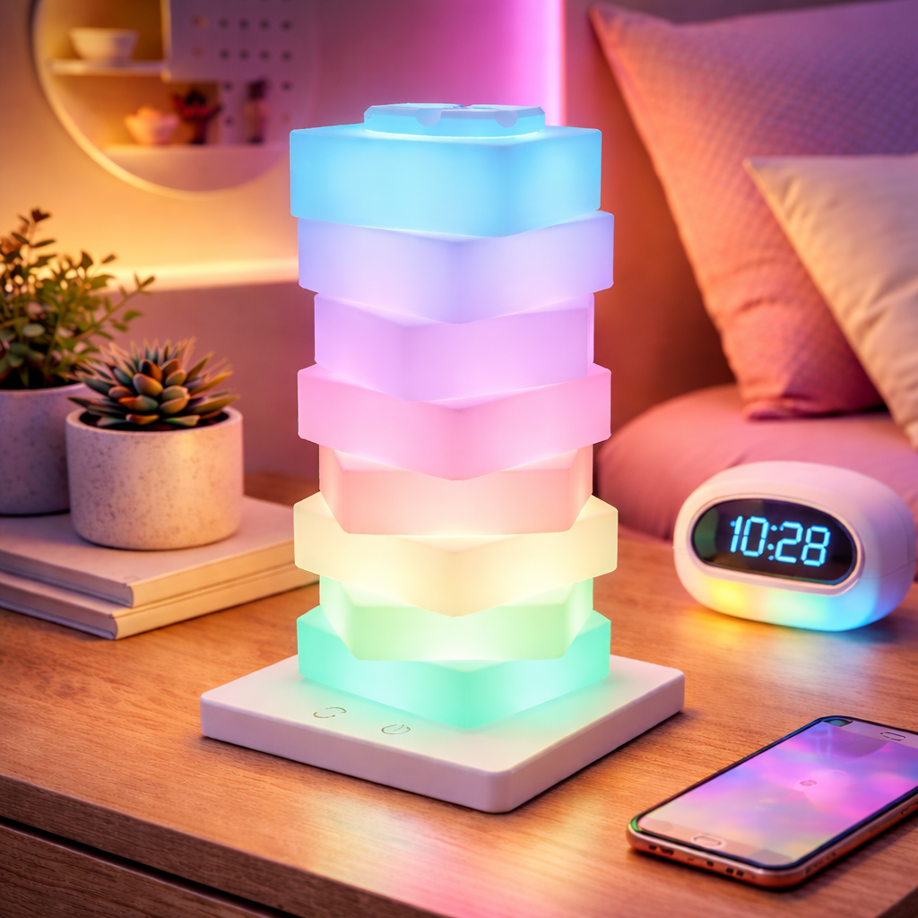 Veioza LED RGB Touch Elora, 3W, Incarcare USB