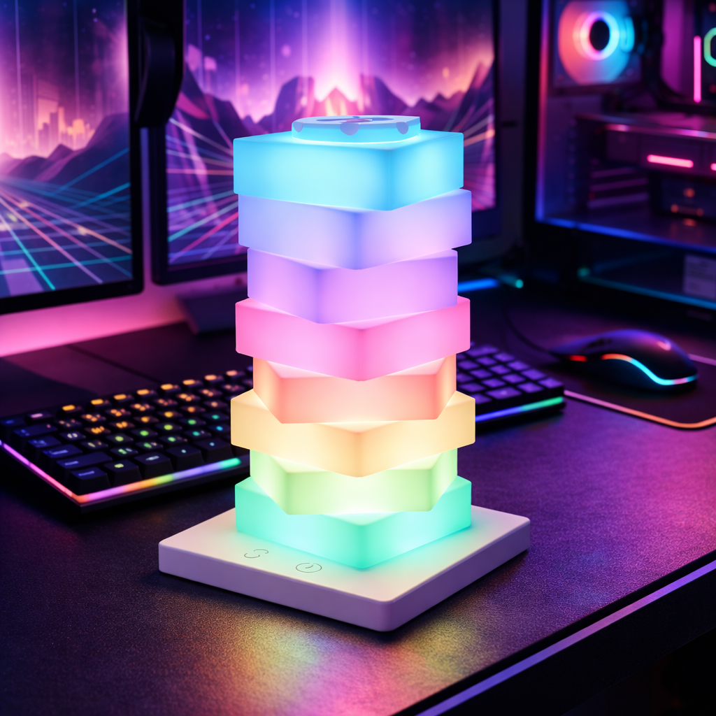 Veioza LED RGB Touch Elora, 3W, Incarcare USB