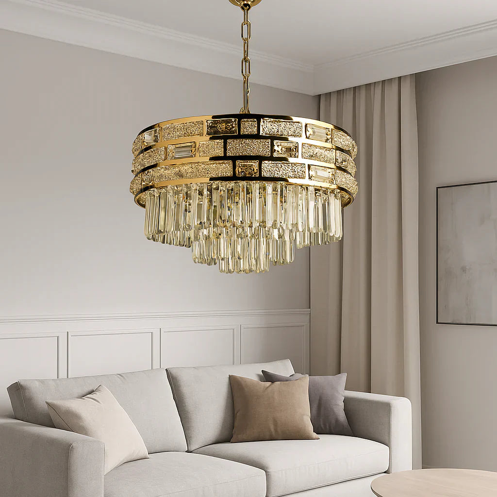 Candelabru Cristal BERA Gold ⌀50CM