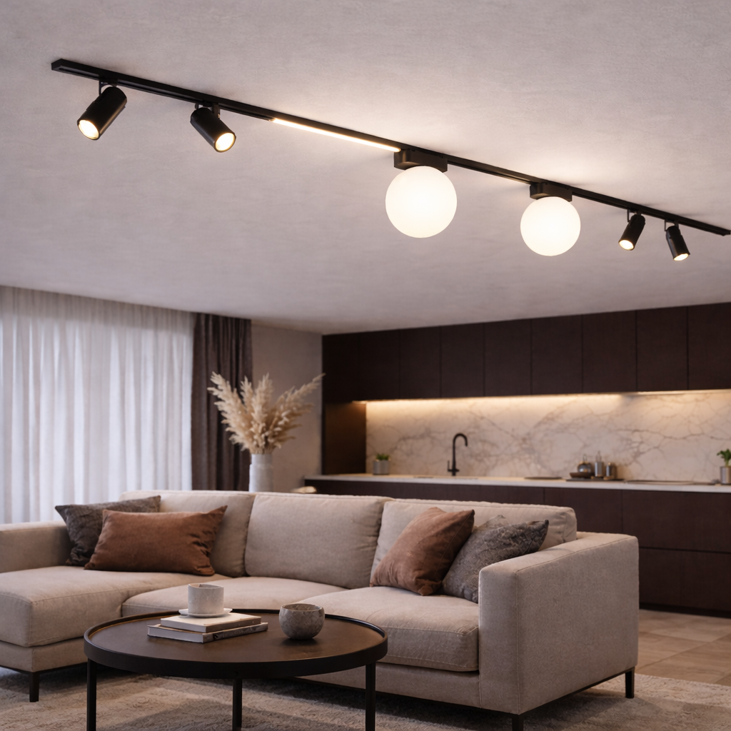 Spot LED Nordic Urban Track 5W Magnetic Negru