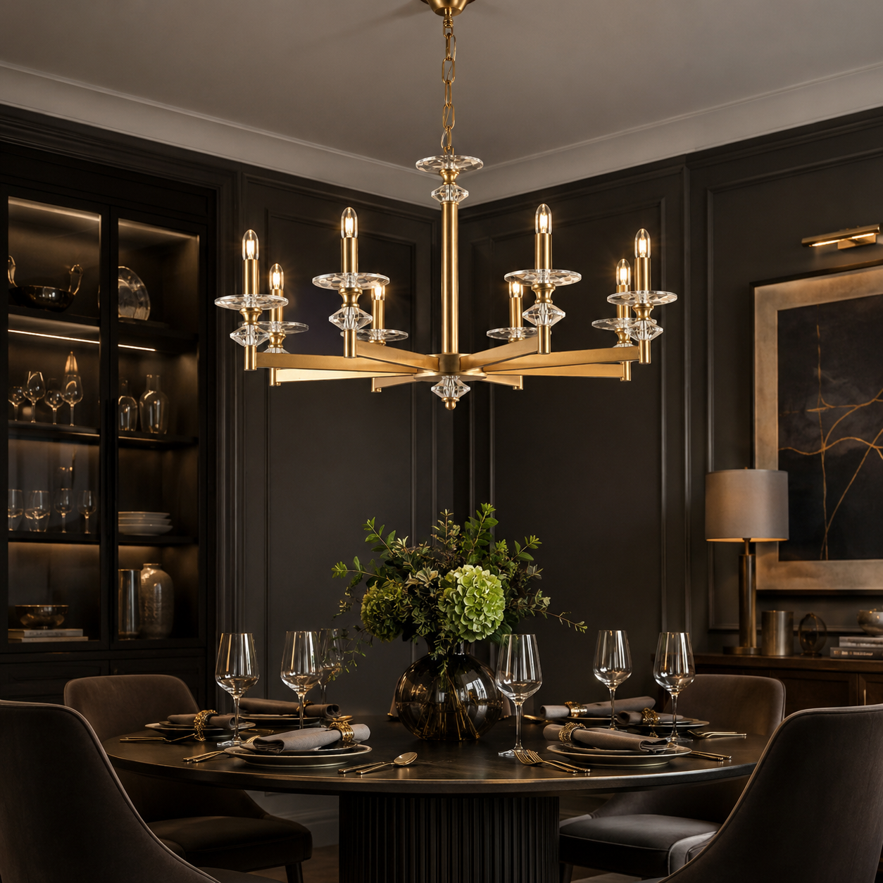 Candelabru 8xE14 ANGELYC SUBLIME Gold 68CM