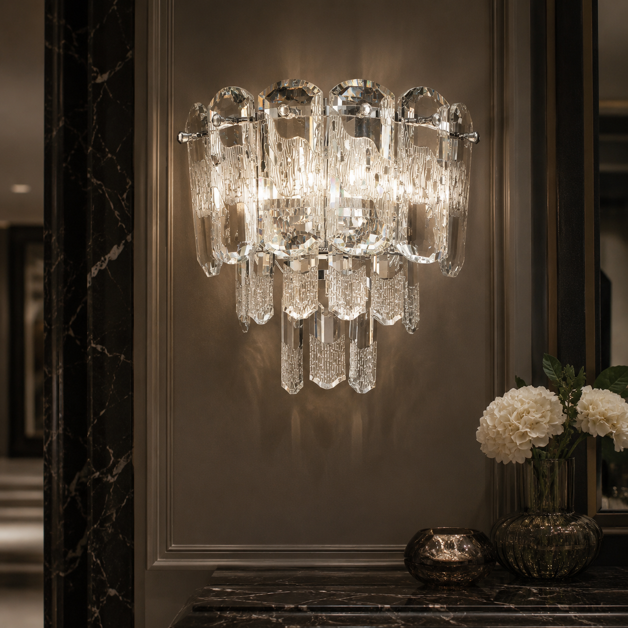 Aplica Perete CELESTE Crom 1xE14 Clasic Elegance