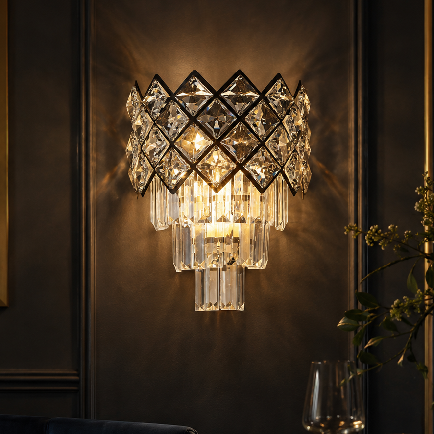 Aplica Perete VITTORIA Cristal 1xE14 Clasic