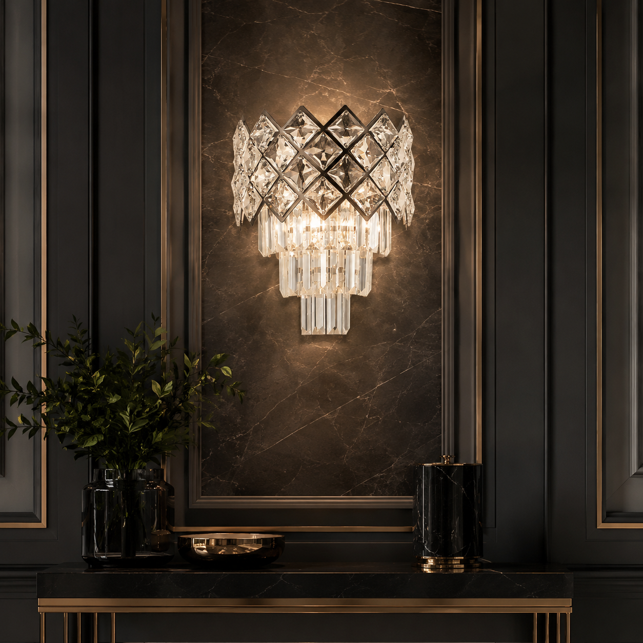 Aplica Perete VITTORIA Cristal 1xE14 Clasic