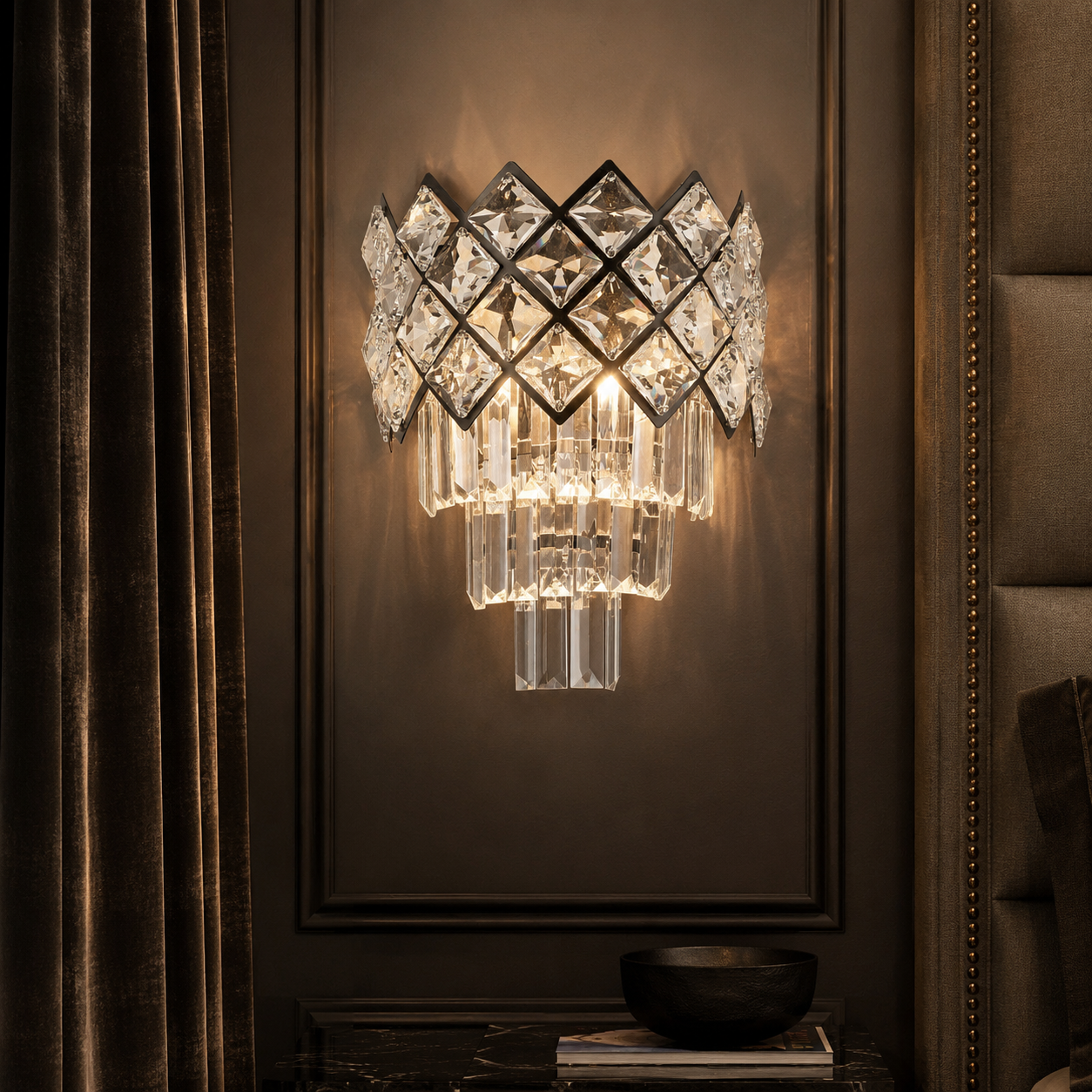 Aplica Perete VITTORIA Cristal 1xE14 Clasic