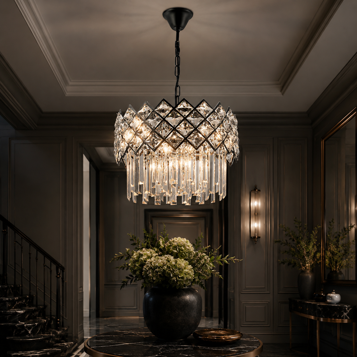 Candelabru VITTORIA Cristal 8xE14 420mm Clasic