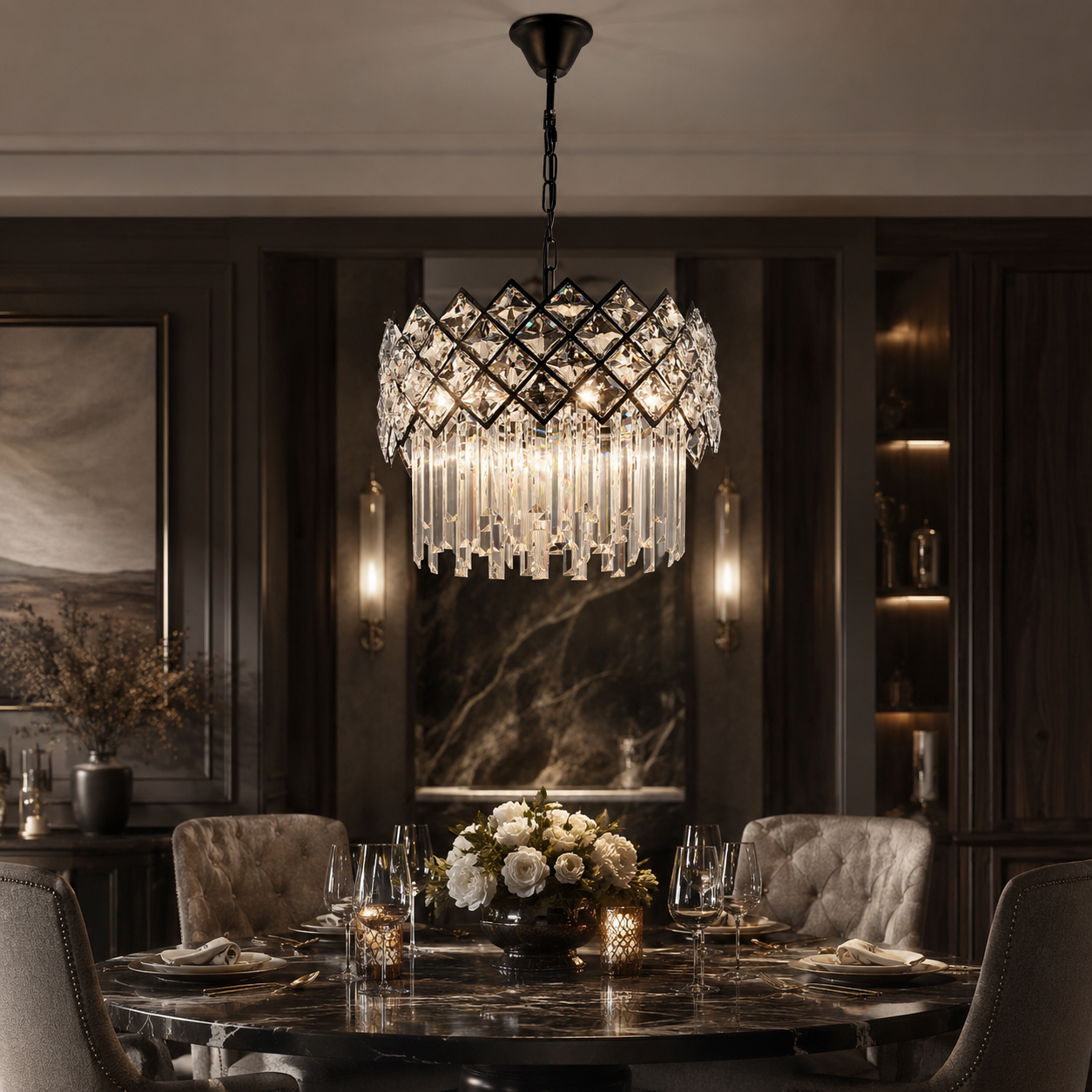 Candelabru VITTORIA Cristal 8xE14 420mm Clasic