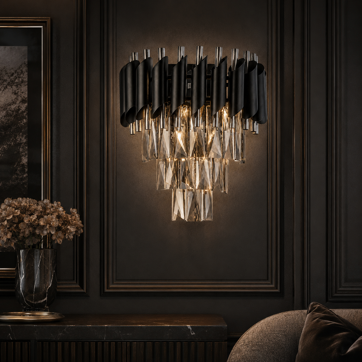 Aplica Perete Cristal SUBLIME BLACK PANTHER