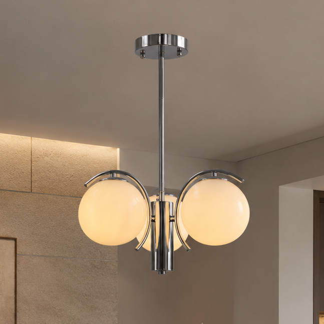 Lustra MIRRA Abajur 3xE27 Chrome