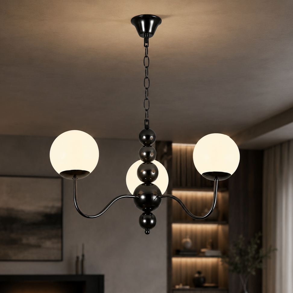 Lustra Abajur SIENA NOIR 3xE27 Black