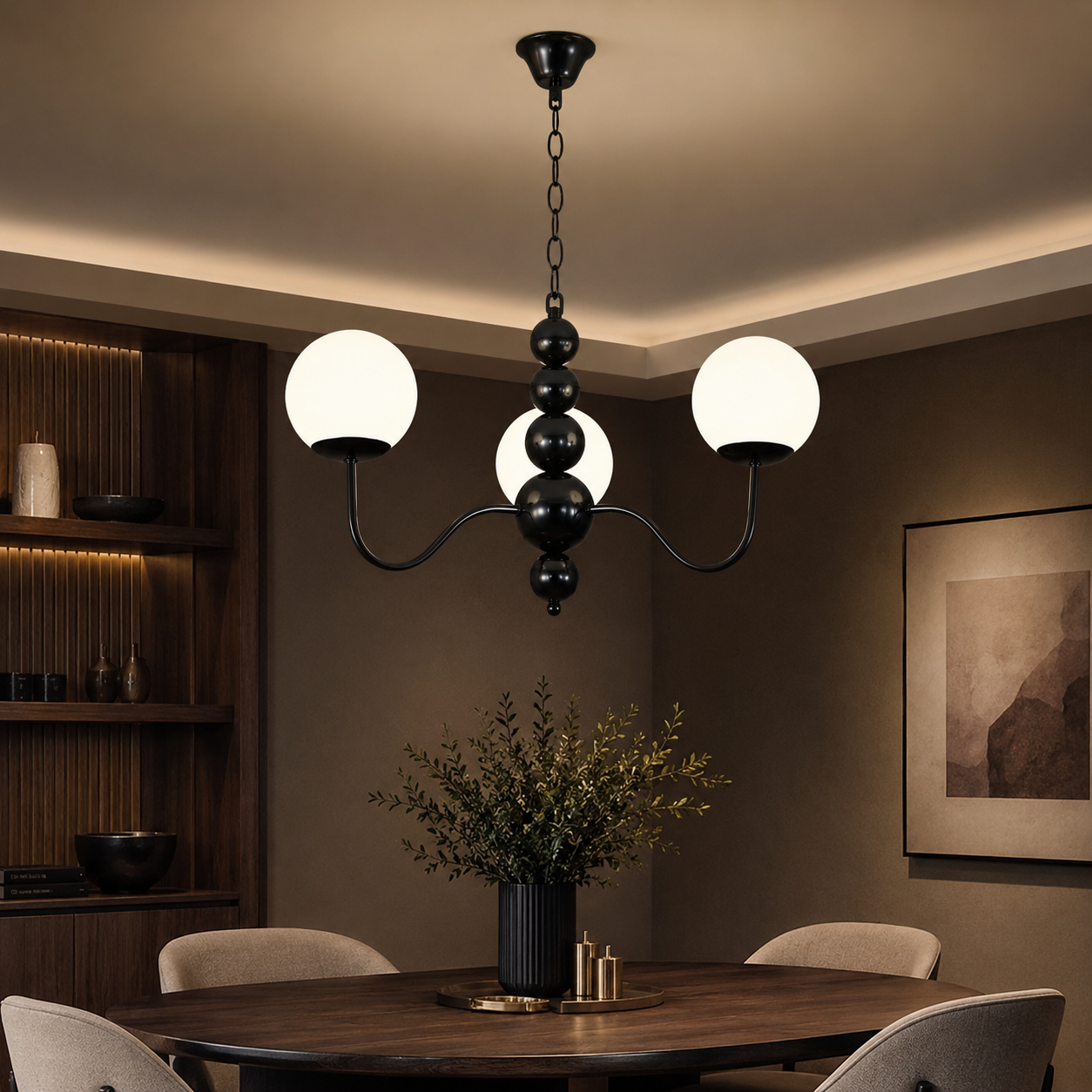 Lustra Abajur SIENA NOIR 3xE27 Black