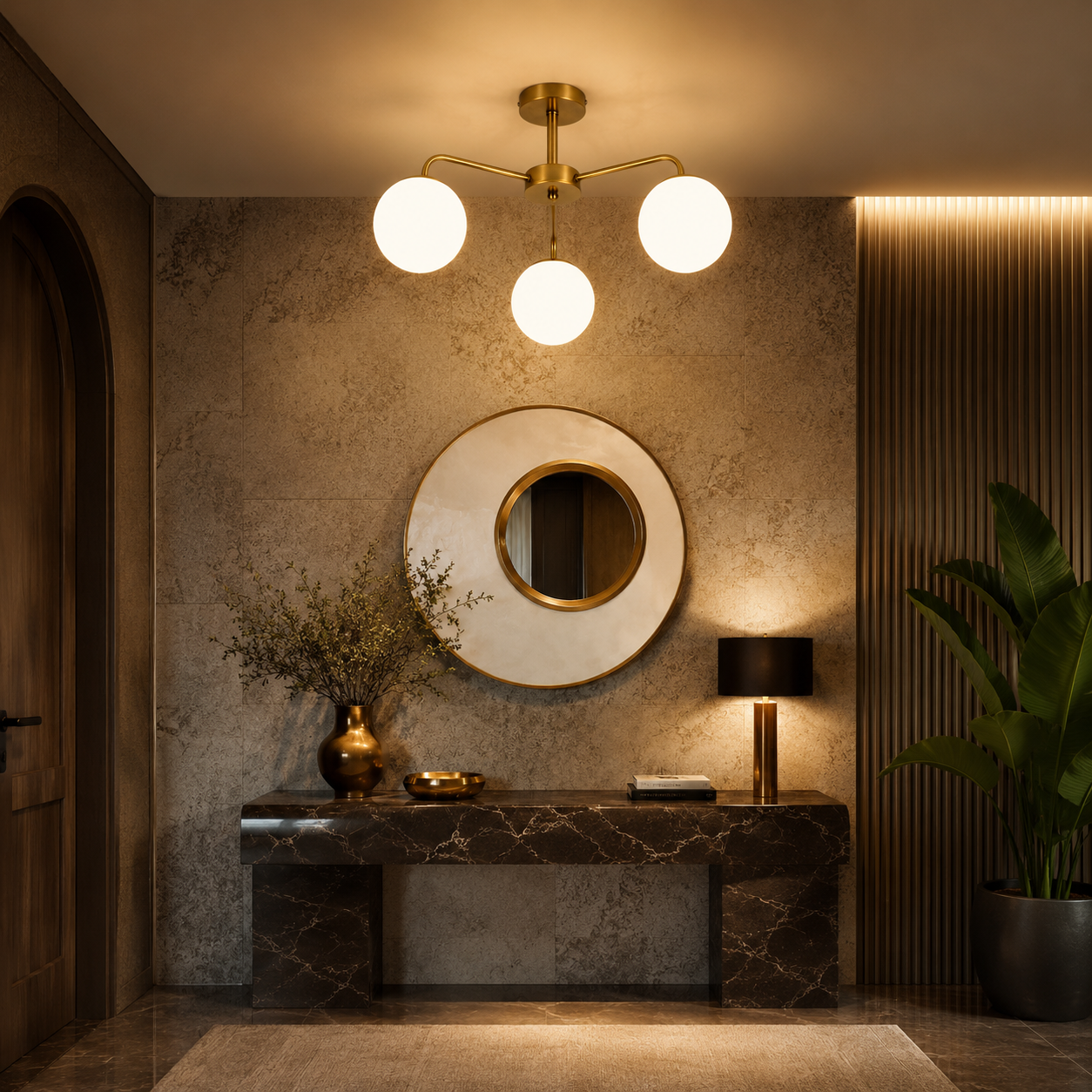 Lustra Abajur NOBILE Gold 3xE27 Modern