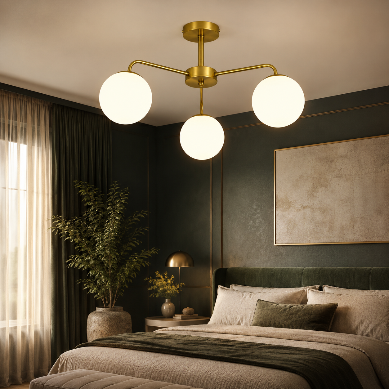 Lustra Abajur NOBILE Gold 3xE27 Modern
