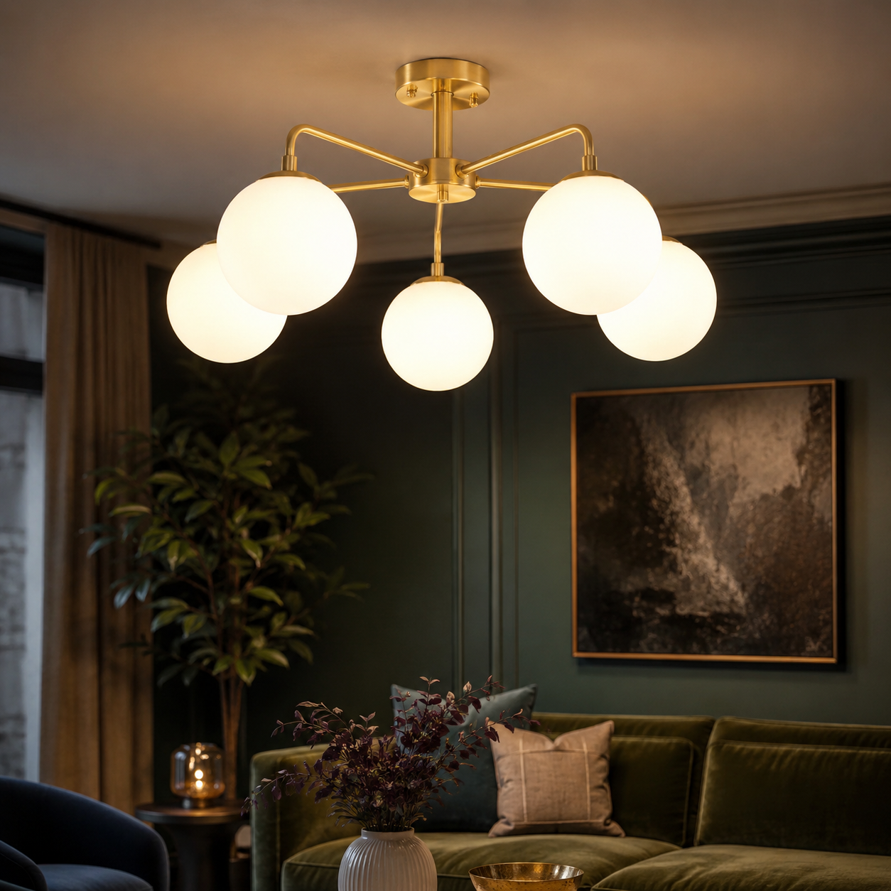 Lustra Abajur NOBILE Gold 5xE27 Modern