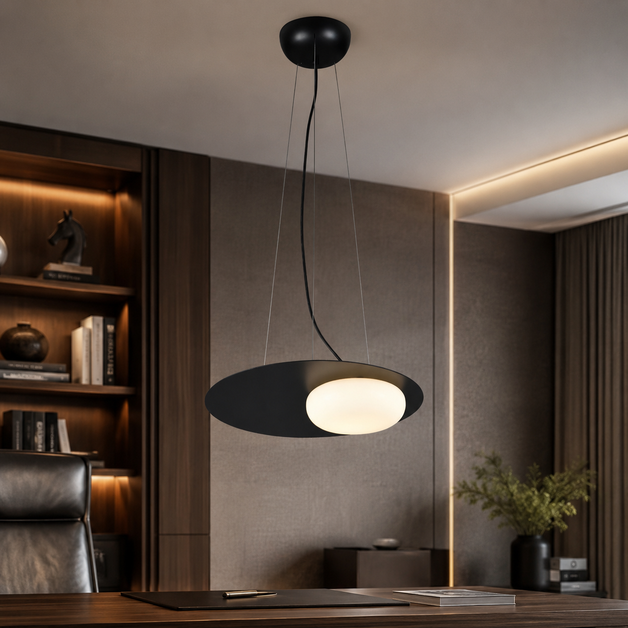 Lustra LED Unique PETIT Black Echivalent 60W